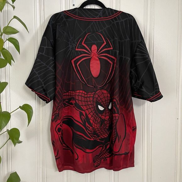 Vintage Y2K Men’s Marvel Comics Amazing SpiderMan Baseball Jersey Sz XL (2002) - Picture 6 of 10